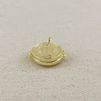 18k Gold Filled Lady of Grace Locket Pendant