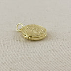 18k Gold Filled Lady of Grace Locket Pendant