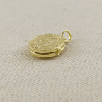 18k Gold Filled Lady of Grace Locket Pendant