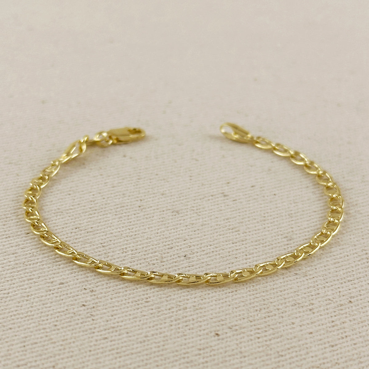 Fancy Mariner 18k Gold Filled Bracelet