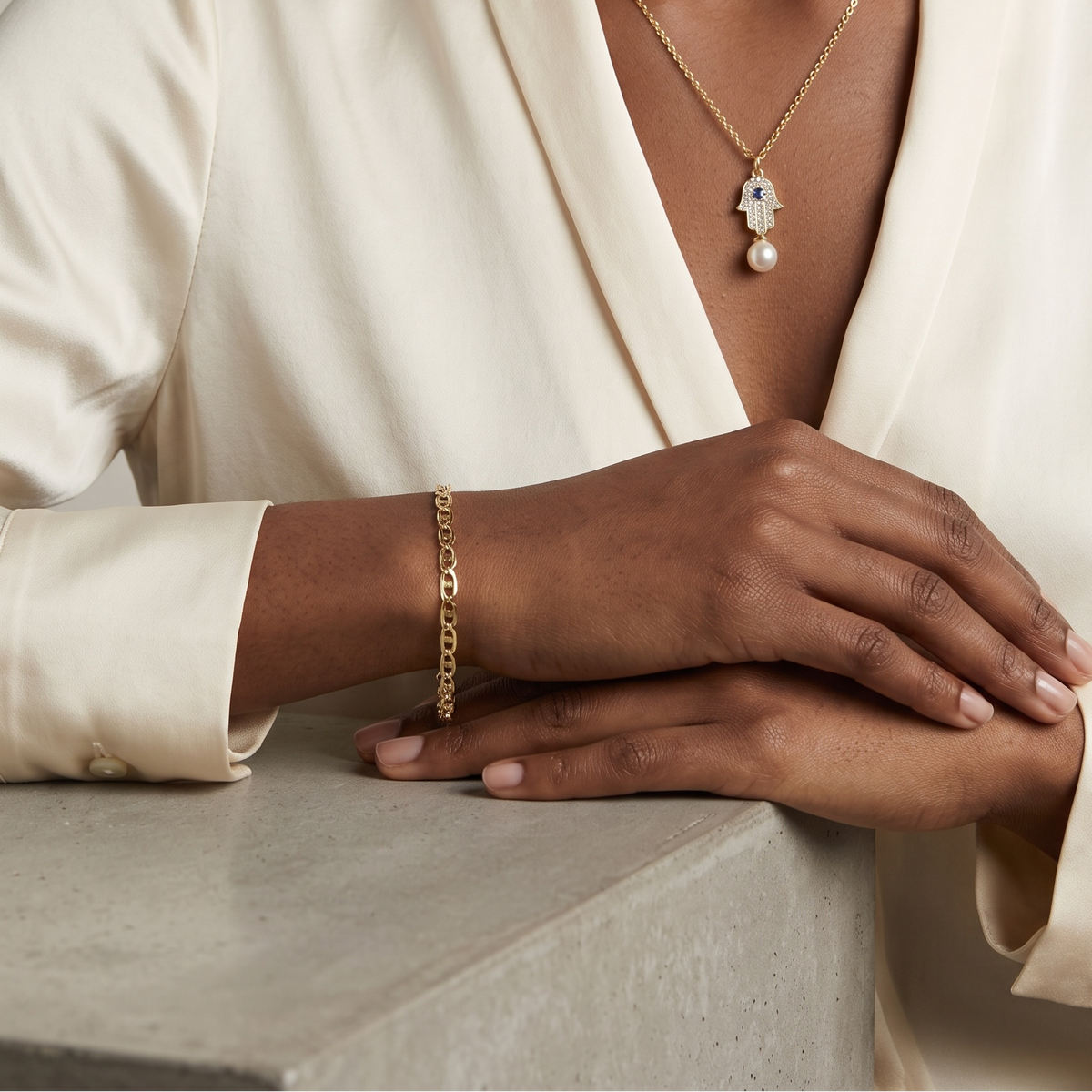 Fancy Mariner 18k Gold Filled Bracelet