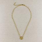 Mondsee 18k Gold Filled Beaded Saint Benedict Necklace | 18k Gold Filled Jewelry