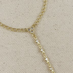 Mondsee 18k Gold Filled Dainty Round Bezel CZ Hand Chain | 18k Gold Filled Jewelry