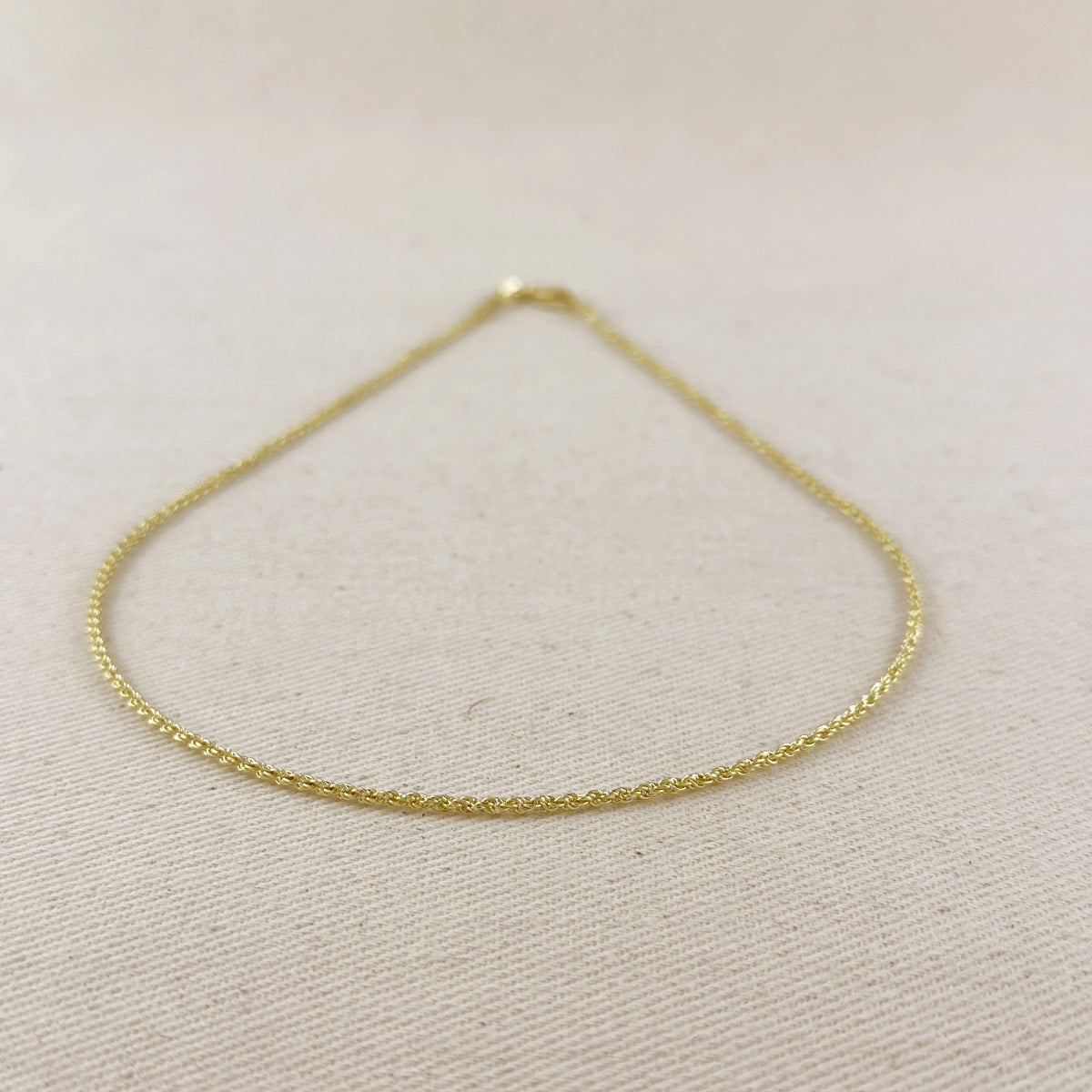 18k Gold Filled 1.7mm Rope Chain