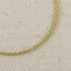 18k Gold Filled 1.7mm Rope Chain Bracelet