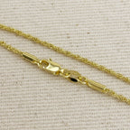 18k Gold Filled 1.7mm Rope Chain Bracelet