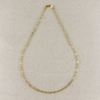 Mondsee 18k Gold Filled 3x1 Alternated Paperclip Necklace | 18k Gold Filled Jewelry