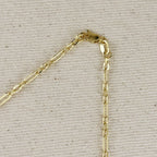Mondsee 18k Gold Filled 3x1 Alternated Paperclip Necklace | 18k Gold Filled Jewelry