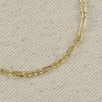 Mondsee 18K Gold Filled 3x1 Alternated Paperclip Bracelet | 18k Gold Filled Jewelry