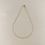 Mondsee 18k Gold Filled 2.1mm 3x1 Alternated Paperclip Necklace | 18k Gold Filled Jewelry