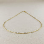 Mondsee 18k Gold Filled 2.1mm 3x1 Alternated Paperclip Necklace | 18k Gold Filled Jewelry