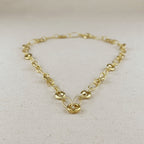 Mondsee 18k Gold Filled Puffy Mariner Necklace With Carabiner Clasp | 18k Gold Filled Jewelry