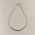 Mondsee 18K Gold Filled Diamond Cut Herringbone Choker Necklace | 18k Gold Filled Jewelry