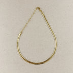 Mondsee 18K Gold Filled Diamond Cut Herringbone Choker Necklace | 18k Gold Filled Jewelry