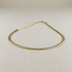 Mondsee 18K Gold Filled Diamond Cut Herringbone Choker Necklace | 18k Gold Filled Jewelry