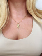 Mondsee 18k Gold Filled Our Lady of Guadalupe Pendant | 18k Gold Filled Jewelry