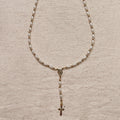 Mondsee 18k Gold Filled Pearl Rosary Necklace | 18k Gold Filled Jewelry