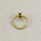 Mondsee 18k Gold Filled Black Solitaire Ring | 18k Gold Filled Jewelry