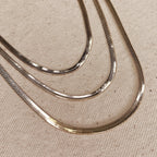 Mondsee 18k Gold Filled 3.0mm Thickness Herringbone Chain | 18k Gold Filled Jewelry