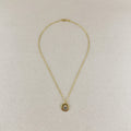 Mondsee 18k Gold Filled Hamsa Plate Pendant Necklace | 18k Gold Filled Jewelry
