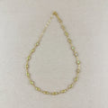 Mondsee 18k Gold Filled Ellipse Opal Choker Necklace | 18k Gold Filled Jewelry