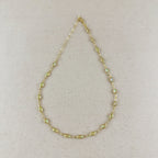 Mondsee 18k Gold Filled Ellipse Opal Choker Necklace | 18k Gold Filled Jewelry