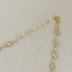Mondsee 18k Gold Filled Ellipse Opal Choker Necklace | 18k Gold Filled Jewelry