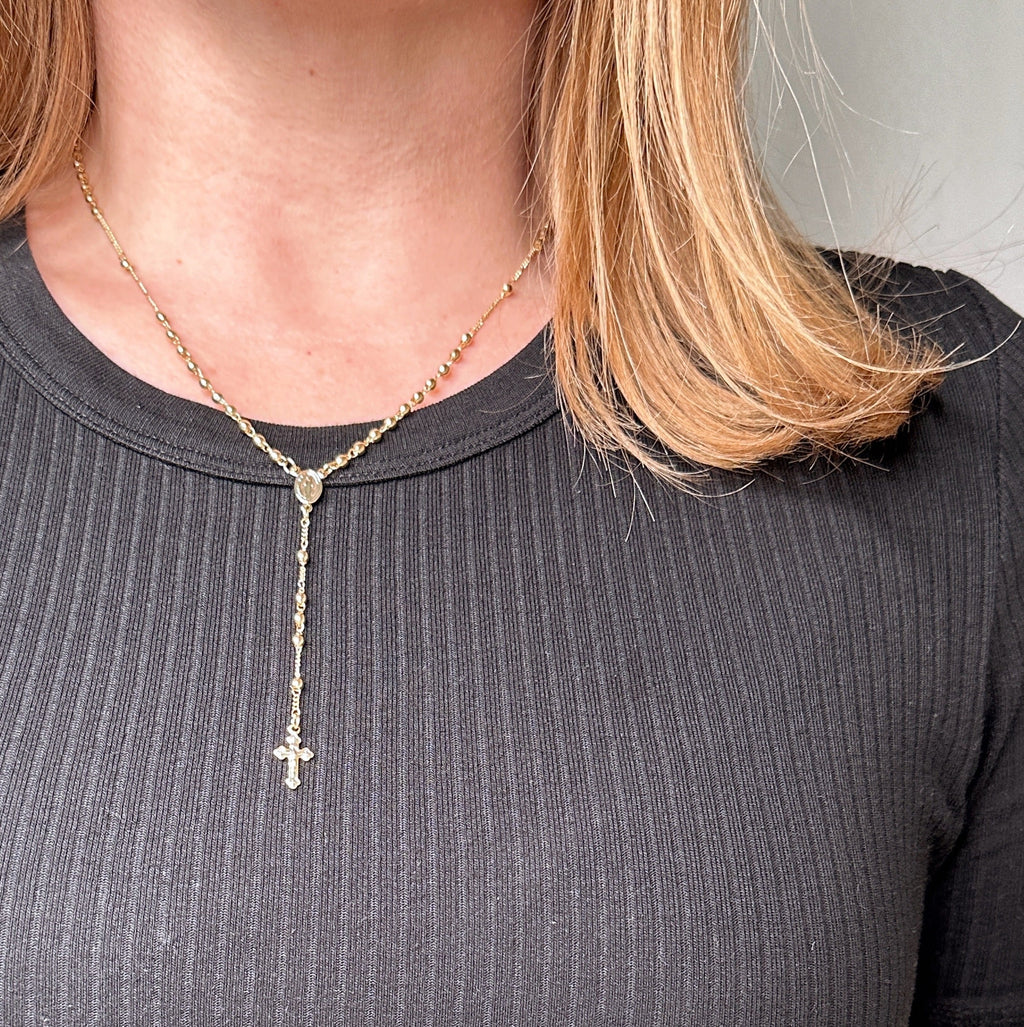 Mondsee 18k Gold Filled Traditional Rosary Necklace | 18k Gold Filled Jewelry