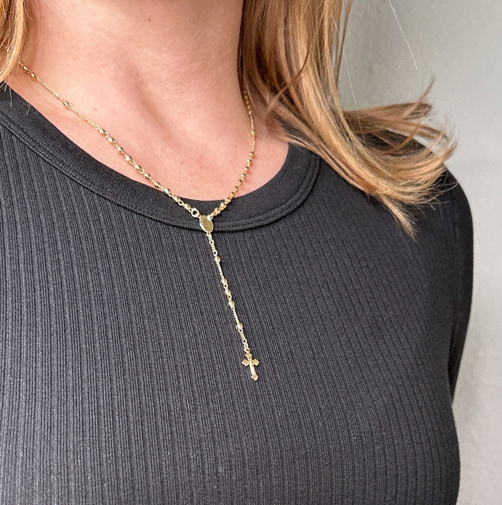 Mondsee 18k Gold Filled Traditional Rosary Necklace | 18k Gold Filled Jewelry