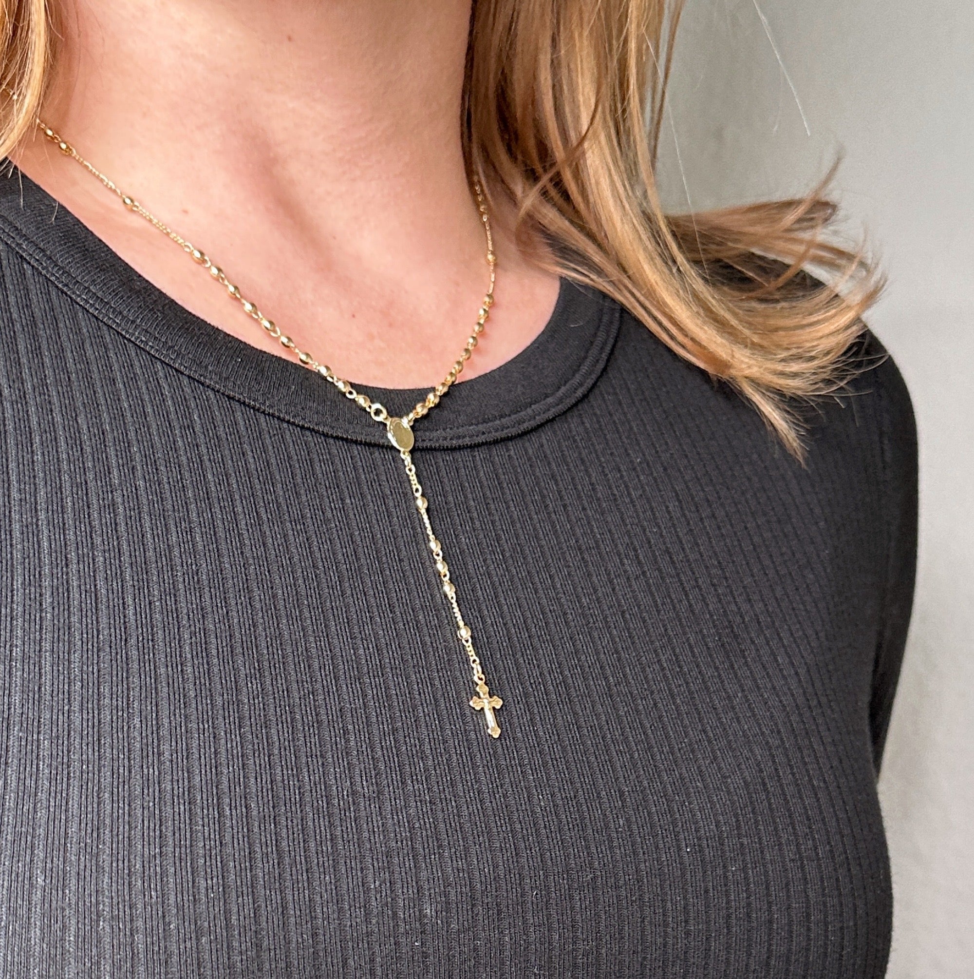 Mondsee 18k Gold Filled Traditional Rosary Necklace | 18k Gold Filled Jewelry