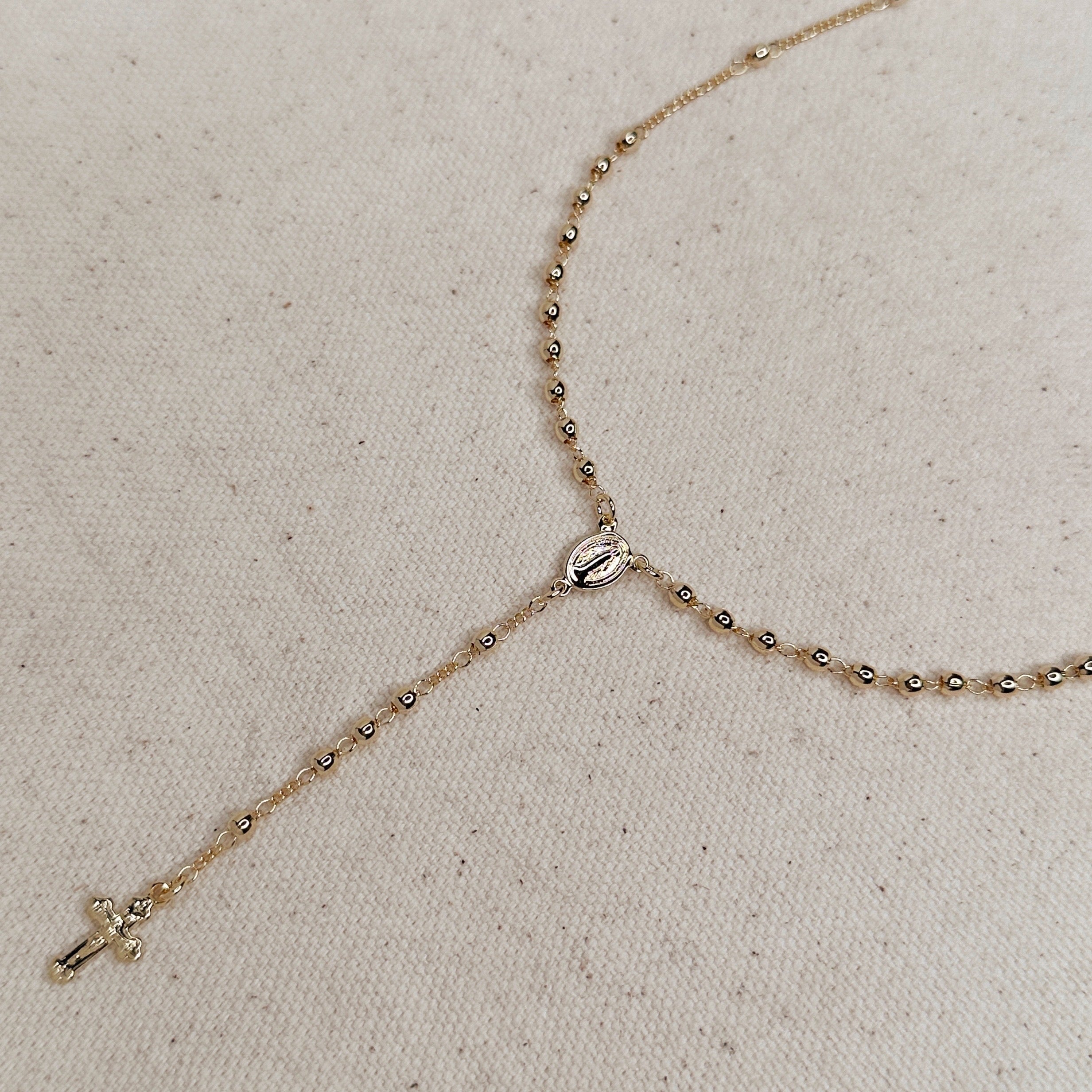 Mondsee 18k Gold Filled Traditional Rosary Necklace | 18k Gold Filled Jewelry