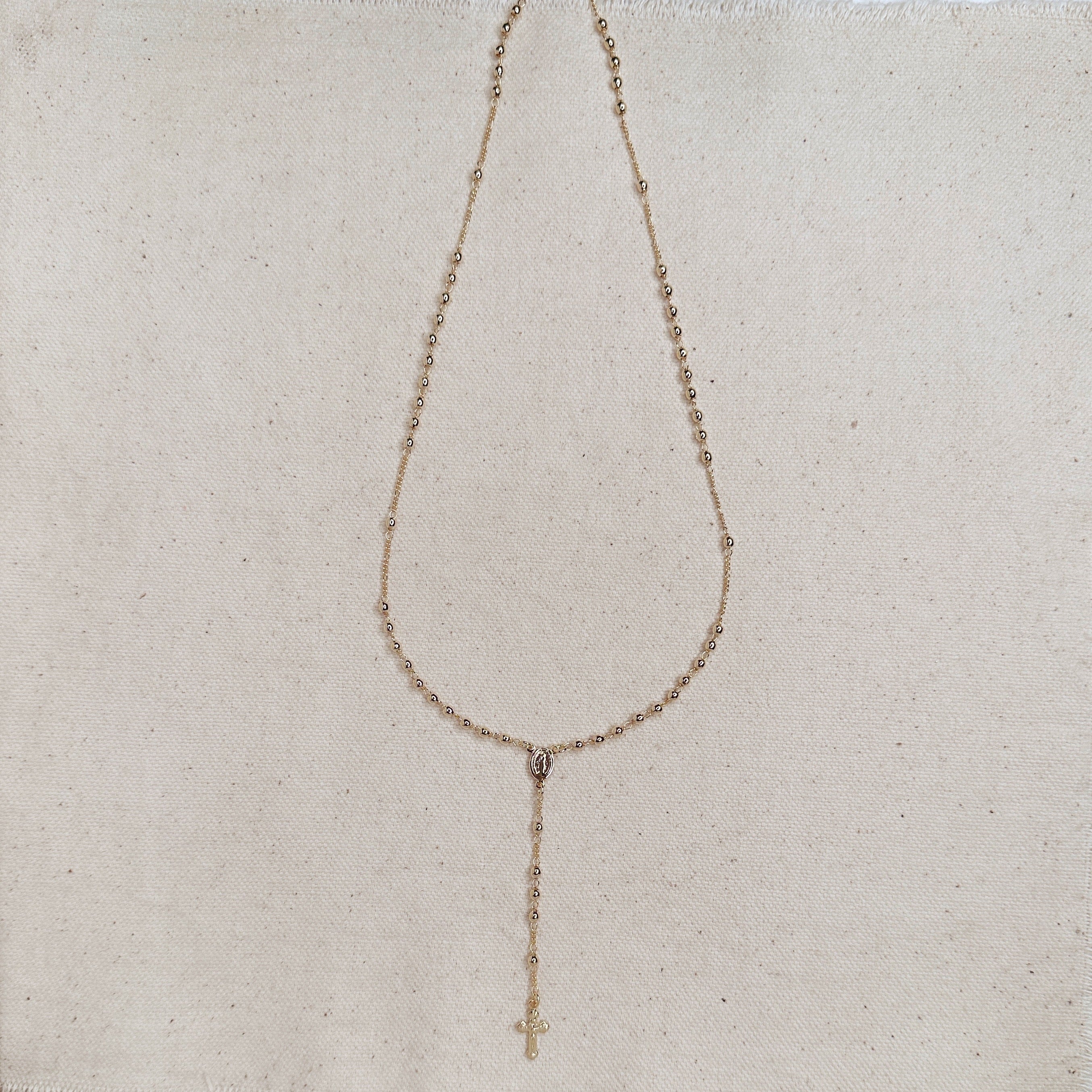 Mondsee 18k Gold Filled Traditional Rosary Necklace | 18k Gold Filled Jewelry