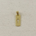 18k Gold Filled Cut Out Cross Charm