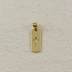 18k Gold Filled Cut Out Cross Charm