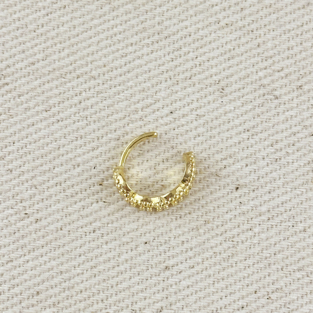 18k Gold Filled Cubic Zirconia Ear Cuff