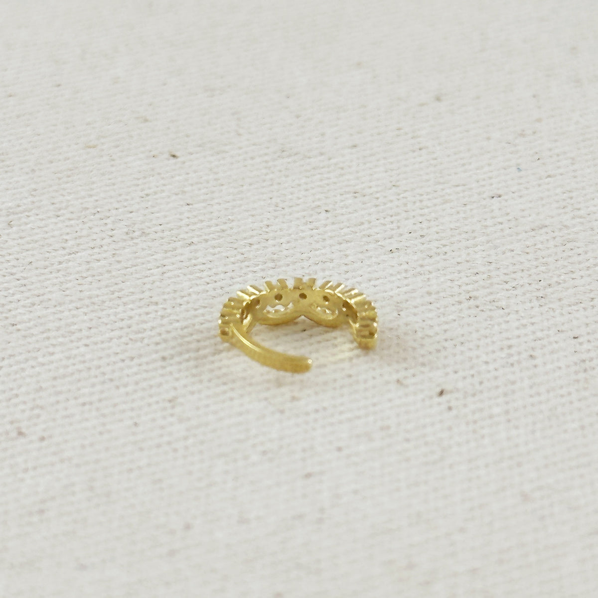 18k Gold Filled Cubic Zirconia Ear Cuff