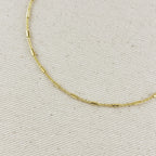 Mondsee 18k Gold Filled Mini Tube Chain Necklace | 18k Gold Filled Jewelry