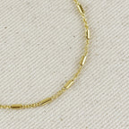Mondsee 18k Gold Filled Mini Tube Chain Bracelet | 18k Gold Filled Jewelry