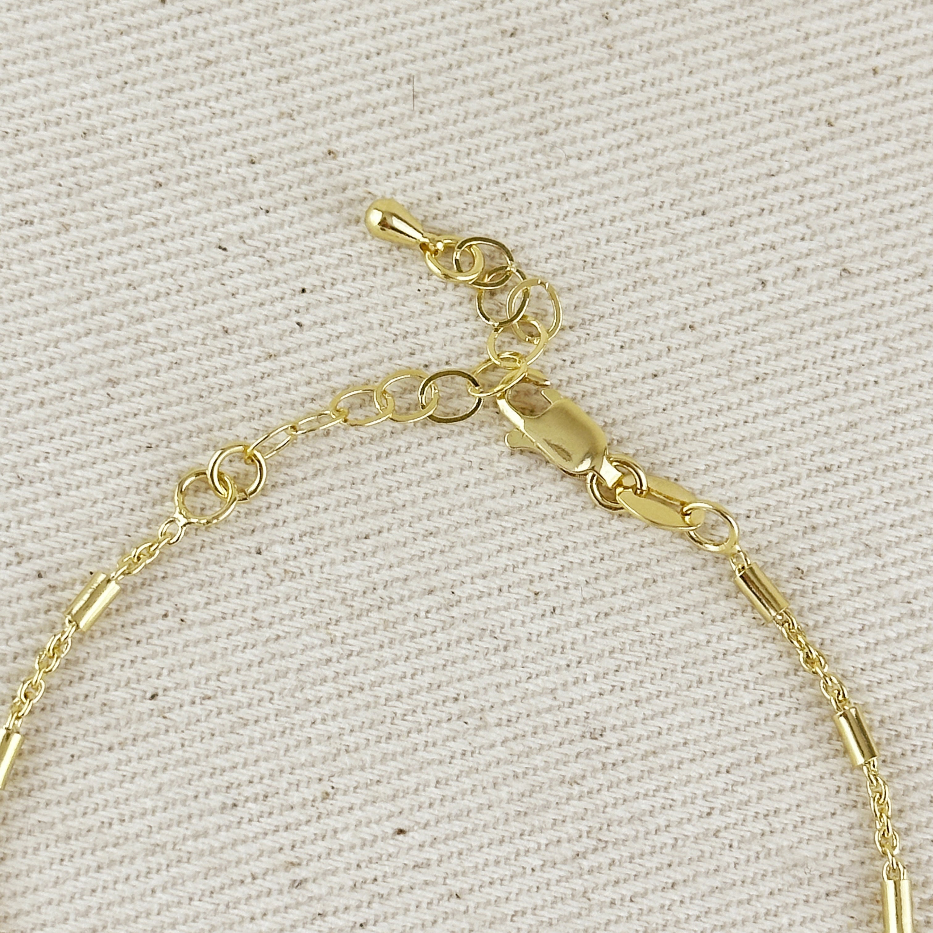 Mondsee 18k Gold Filled Mini Tube Chain Bracelet | 18k Gold Filled Jewelry