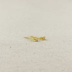 18k Gold Filled 2.0mm CZ Stud Earrings