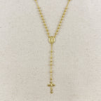 Mondsee 18k Gold Filled 3.3mm Rosary Necklace | 18k Gold Filled Jewelry