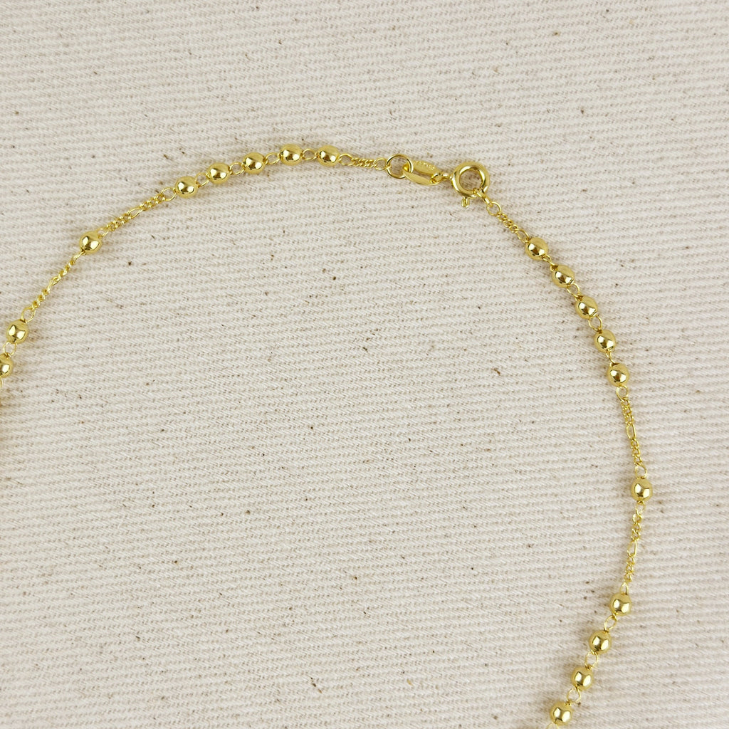 Mondsee 18k Gold Filled 3.3mm Rosary Necklace | 18k Gold Filled Jewelry