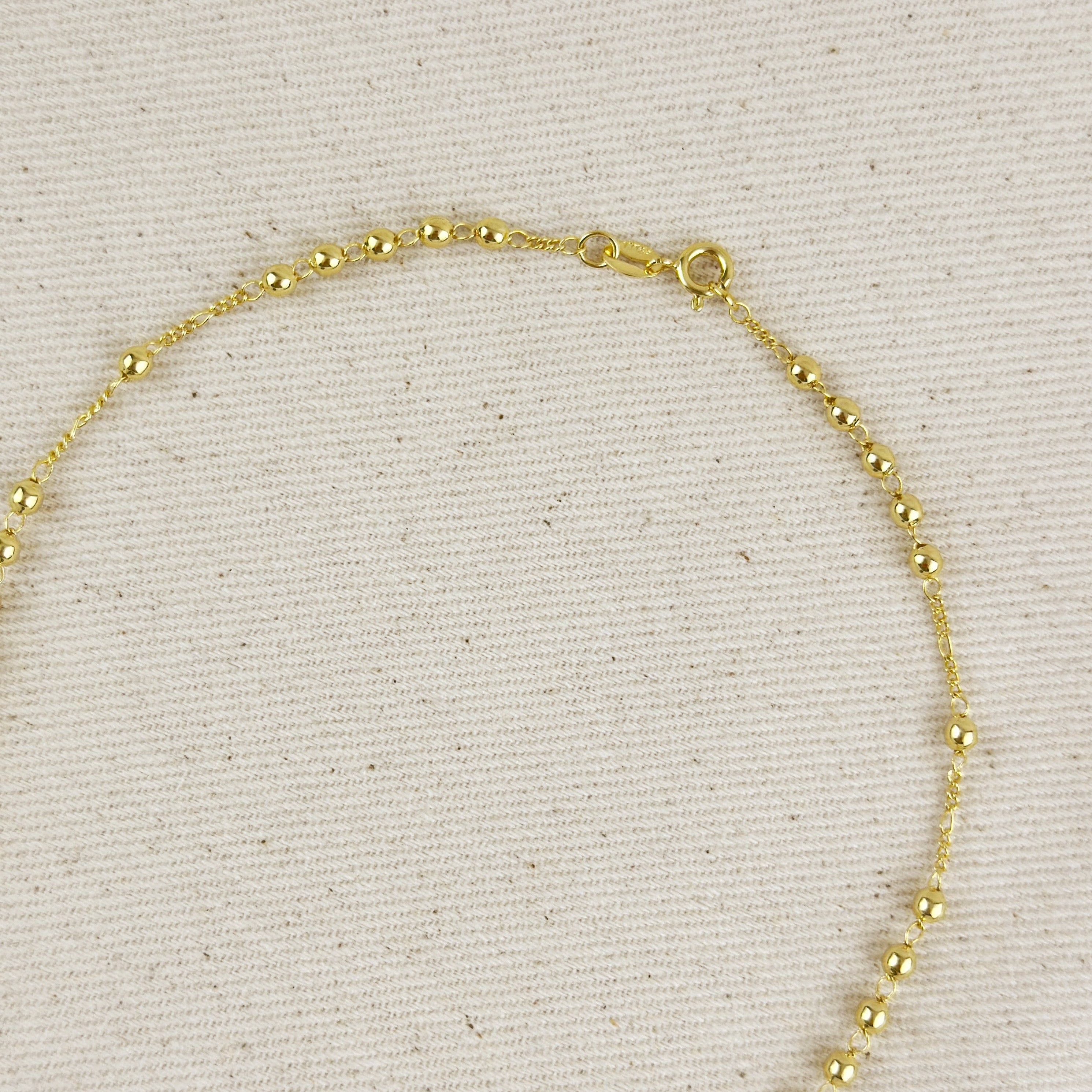 Mondsee 18k Gold Filled 3.3mm Rosary Necklace | 18k Gold Filled Jewelry