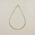 Mondsee 18k Gold Filled Textured Figaro Necklace | 18k Gold Filled Jewelry