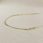 Mondsee 18k Gold Filled Bezel CZ Belly Chain | 18k Gold Filled Jewelry