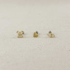 18k Gold Filled CZ Piercing Stud