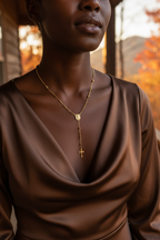 Mondsee 18k Gold Filled 3.3mm Rosary Necklace | 18k Gold Filled Jewelry