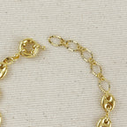 Mondsee 18k Gold Filled Puffy Mariner Bracelet | 18k Gold Filled Jewelry