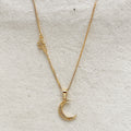 Mondsee Moon and Star Necklace 18k Gold Filled | 18k Gold Filled Jewelry