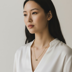 18k Gold Vermeil Fancy Birthstone Baguette Necklace